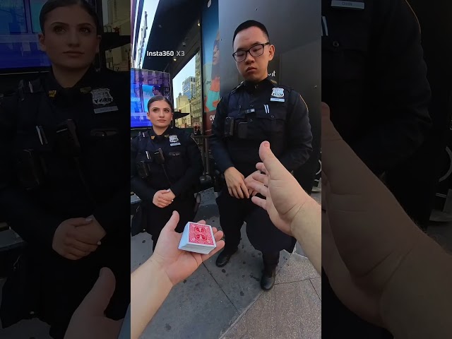 TRICKING COPS.. with Slight of hand! #magictrick #nypd #police #nyc