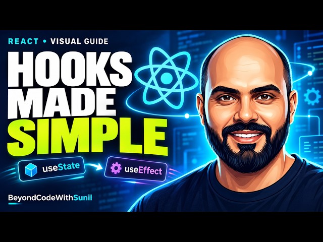 React Hooks Explained Visually in 6 Minutes | Beginner’s Guide #react #reactjs #reacthooks