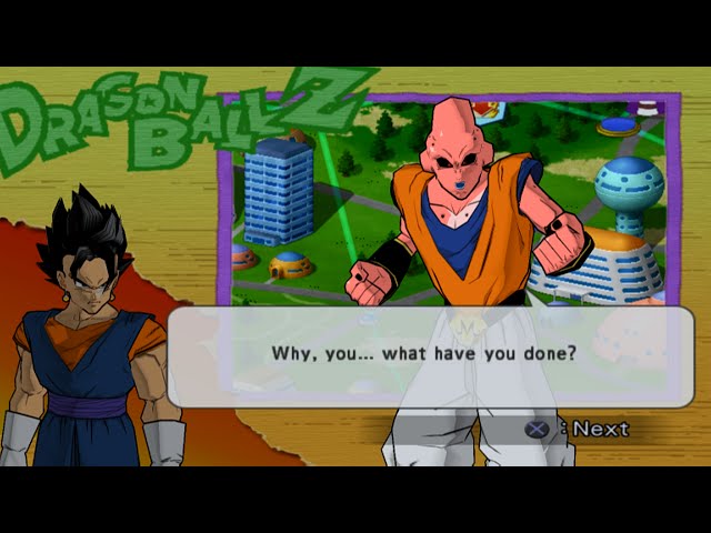 Dragon Ball Z Budokai 2 Walkthrough Part 14 - Super Vegito vs Buuhan (Majin Buu Saga)