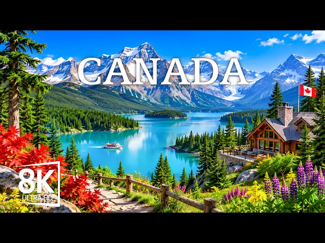 🇨🇦 CANADA 8K UHD | Majestic Rockies – Turquoise Lakes, Snowy Peaks & Breathtaking Landscapes
