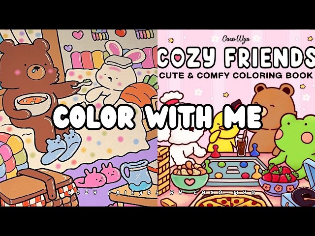 🎨✨ Relax & Color with Me | Digital Coloring on iPad | Cozy Friends by Coco Wyo