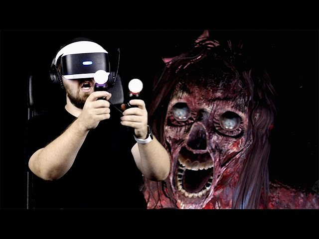 Playing PS VR on PS4 Pro - It's Very Scary