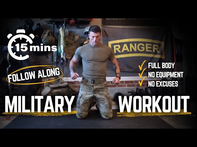 15-Minute Bodyweight Workout That Will SMOKE You (No Equipment) | Military Fitness