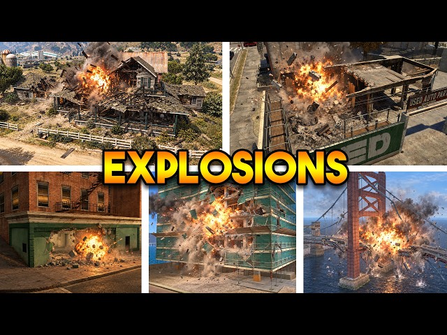 BIGGEST EXPLOSIONS FROM EVERY GTA GAME THAT CHANGED THE MAP PERMANENTLY
