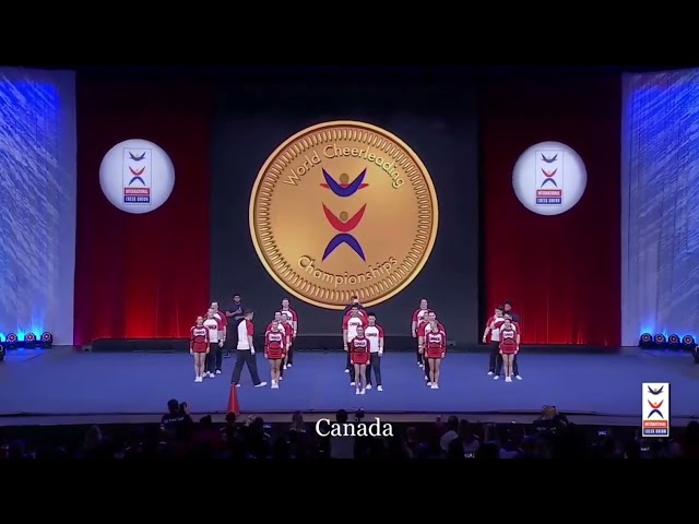 Team Canada day1 ICU 2022 coed premier World Cheerleading Championships
