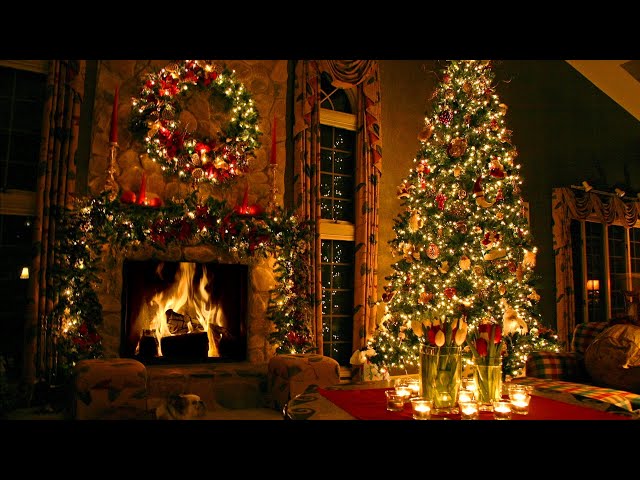 Top 500 Christmas Songs of All Time 🎄 12 Hour Classic Christmas Music Playlist 🔥 Christmas Fireplace