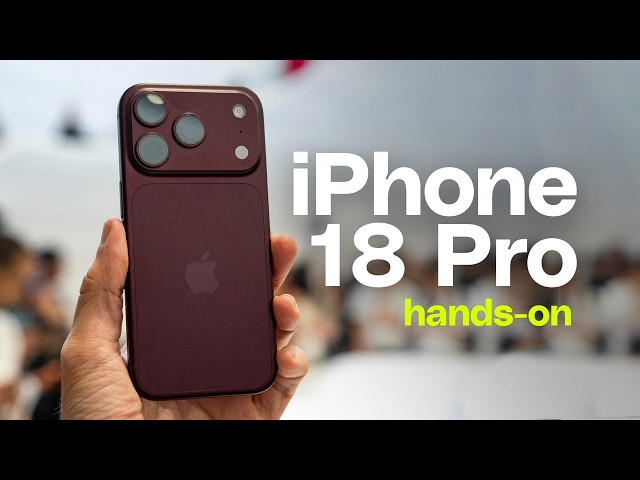 iPhone 18 Pro hands-on