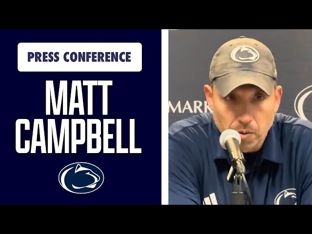 Penn State Head Coach Matt Campbell talks loss to Michigan