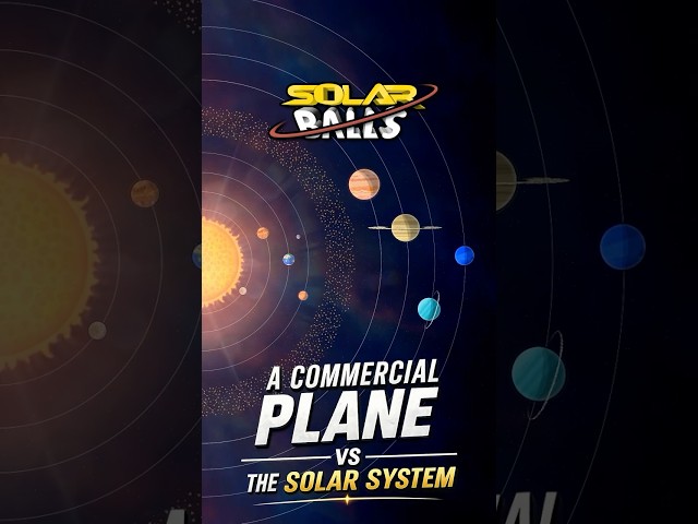 A Commercial Plane vs the Solar System