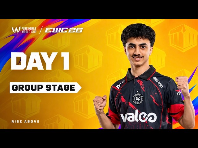 [ UR ] PMWC at EWC 26 Group Stage DAY 1 | Group A | PUBG MOBILE At 2026 Esports World Cup