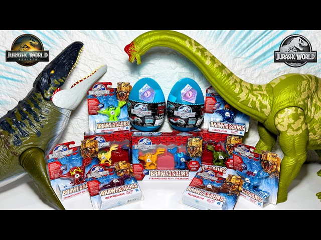 MEGA UNBOXING! Jurassic World Toys - Indominus Rex, Indoraptor, Mosasaurus, Brachiosaurus, Raptor