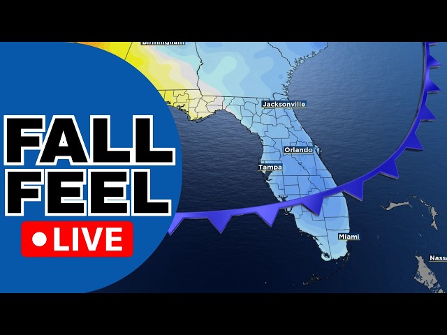 🔴FLORIDA WEATHER LIVE | First Fall Cold Front Coming To Florida!
