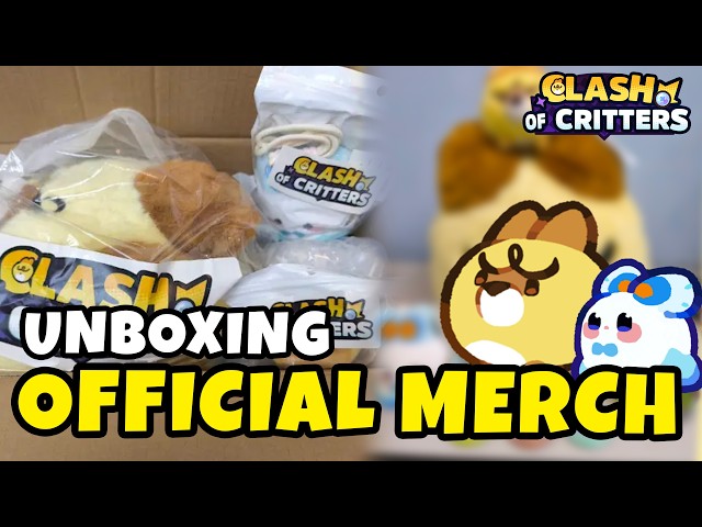 I FINALLY Got Official Clash Of Critters Merch! Unboxing Everything | Clash Of Critters