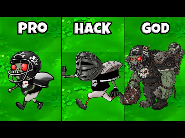 PVZ 1 Hybrid 3.18 Challenge - 1 Plant Hybrid Vs 3 Level Black Football Zombie - Who Will Win?