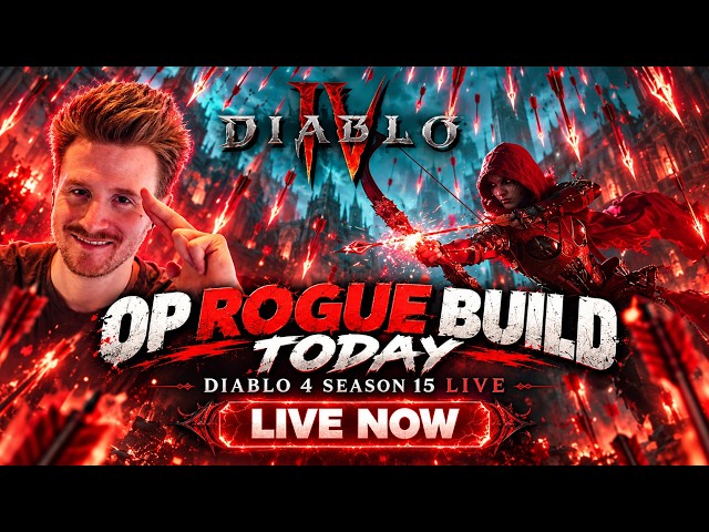 OP ROGUE Build TODAY Diablo 4 Season 15 LIVE NOW