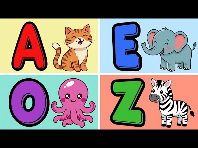 ABC Song for Kids 🔤 Learn the Alphabet A–Z with Fun Characters