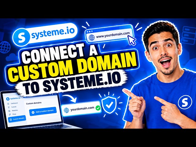 How to Connect Your Custom Domain in Systeme (FOR FREE!)