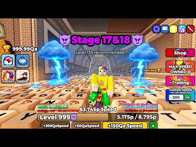 [NEW UPDATE] CRAZIES New STAGE 17&18 GALAXY 2 in +1 Speed Keyboard Escape #roblox #keyboardescape