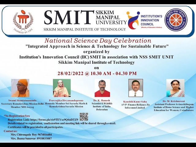 (National Science Day ) Sikkim Manipal Institute Of Technology