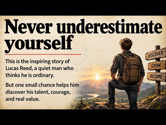 Don’t Underestimate Yourself | Graded Reader | Learn English Through Story Level 3 🔥