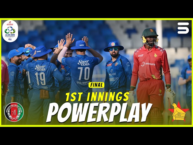1st Innings Powerplay | Afghanistan vs Zimbabwe | Final | Match 4 | ODI Tri-Series 2026 | M9R1K