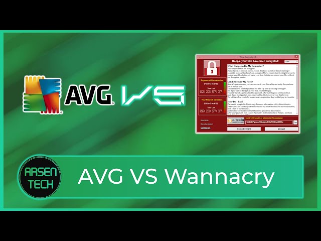 AVG Antivirus VS WannaCry Ransomware | Antivirus Test