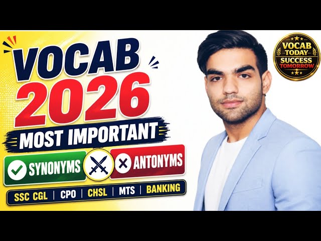 SSC CGL 2026 Synonyms & Antonyms | Mahabharat Vocabulary Series for English