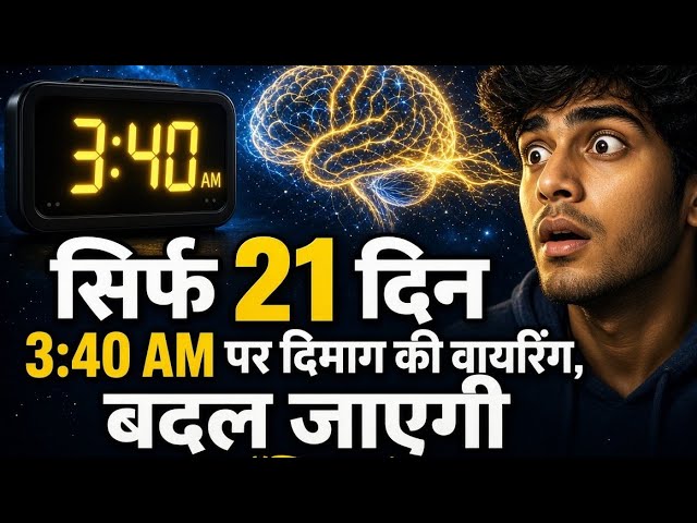 सिर्फ 21 दिन 3:40 AM और दिमाग की पूरी Wiring बदल जाएगी | Cosmic Science.