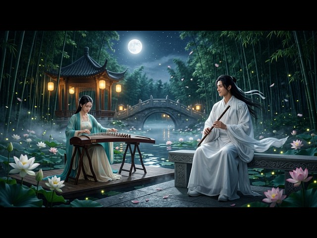 Moonlight Zen | Chinese Flute & Guzheng Relaxing Music for Sleeping, Studying & Meditation