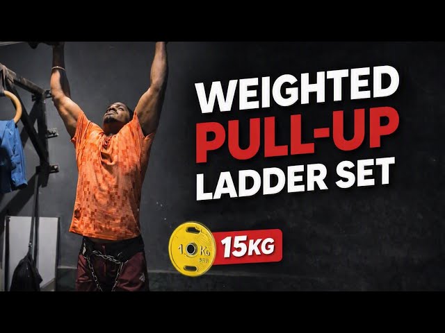 "Weighted & Bodyweight Ladder Sets | Pull-Ups, Dips & L-Sit Challenge"