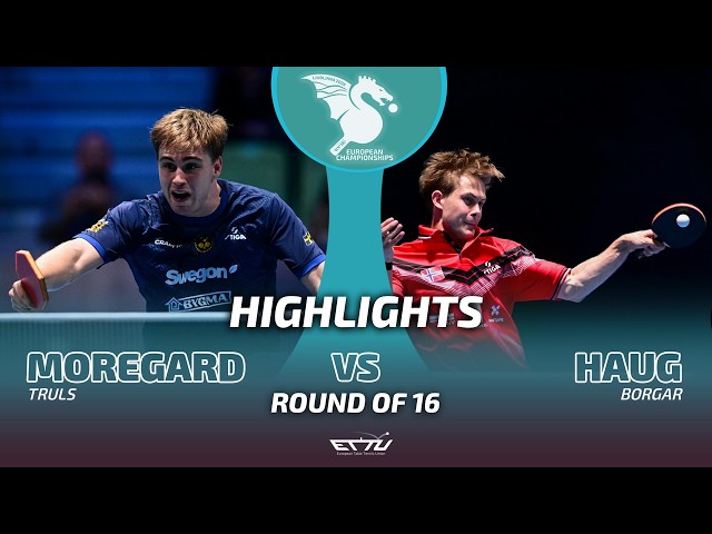 Truls Moregard vs Borgar Haug | European Championships | Round of 16 Highlights