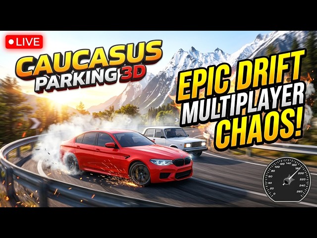 🔴 PLAYING CAUCASUS PARKING LIVE! Let’s Make Some Mayhem! 🏎️ (Join & Drift)