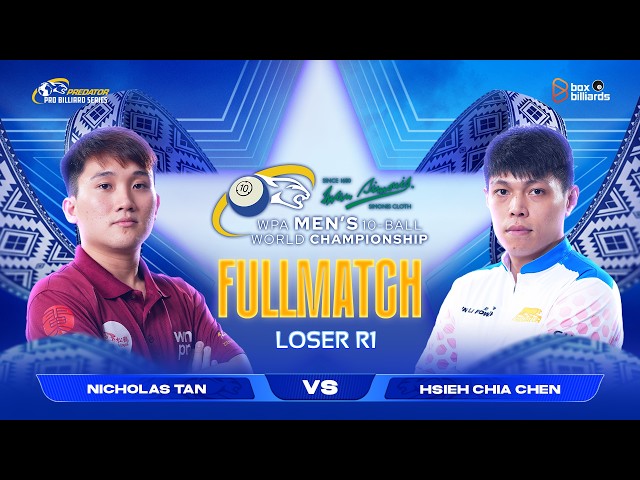 Nicholas Tan VS Hsieh Chia Chen |LR1| 2026 WPA Men’s 10-Ball World Championship