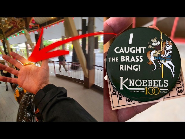 GOT THE GOLDEN BRASS RING at Knoebels | 100th Anniversary Opening Day!