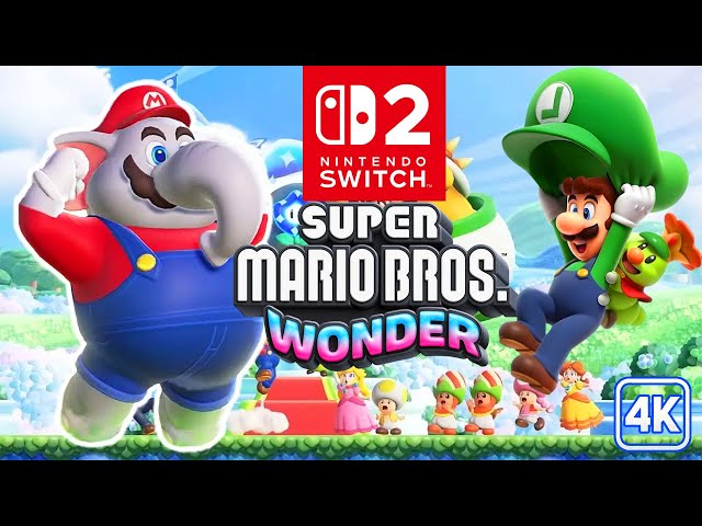 Super Mario Bros Wonder (Switch 2) - Full Game Walkthrough 100% (4K 60FPS)