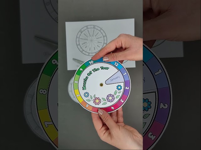 Months Of The Year Wheel Craft