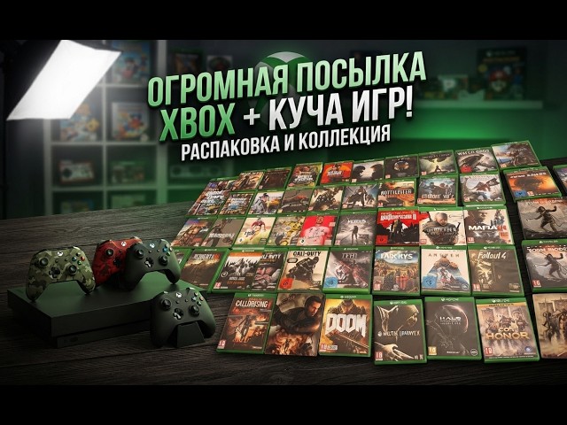 Купил ОГРОМНУЮ коллекцию игр и Xbox One X с тремя геймпадами! Распаковка и обзор покупки
