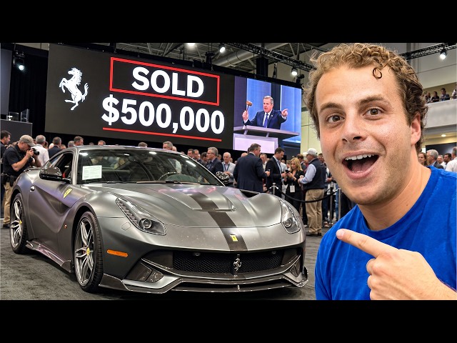 We Risked $500,000 on a Ferrari F12 at Auction | Mecum Day 1