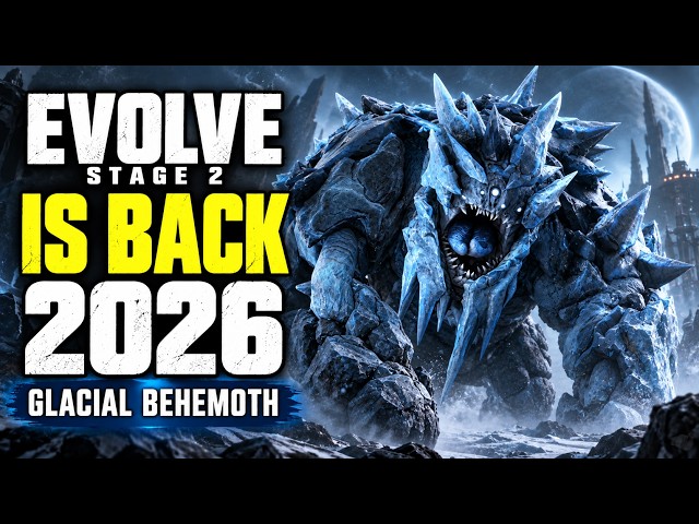 Evolve Stage 2 is BACK in 2026 - Multiplayer Gameplay on the Glacial Behemoth vs 4 Hunters