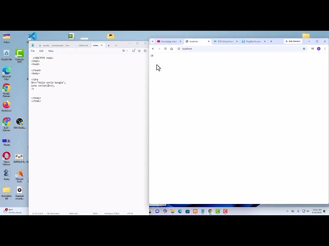 Basic Php Function Tutorial | Php function tutorial | Bangla Php Function Tutorial | function
