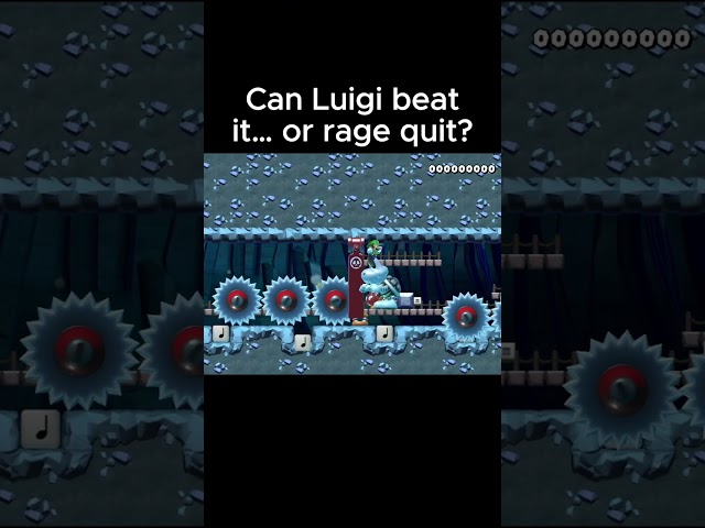 Can Luigi Beat This Level in Super Mario Maker 2 #mario #nintendoswitch #nintendo