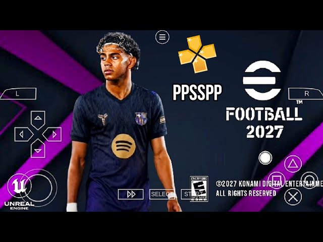 eFootball PES 2027 PPSSPP Android OFFline Full Update UCL & League Kits 26/27 Season 4k Graphics