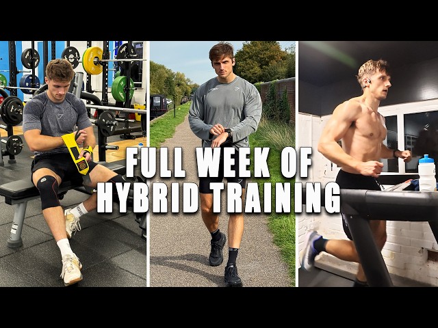 A realistic week of balancing running and lifting around real life