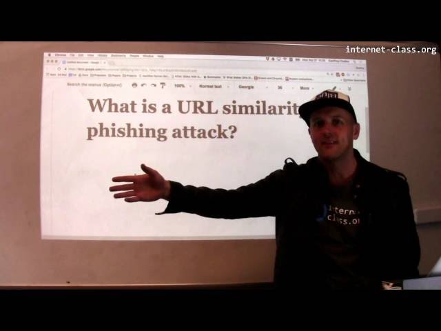 What is a URL similarity phishing attack?