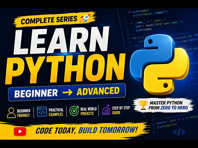 PYTHON MASTERCLASS SERIES