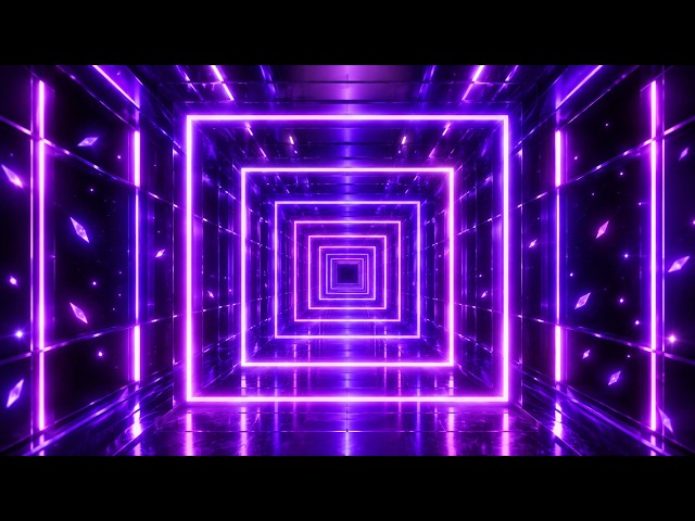Colorful Particles Square 🌈✨ | Psychedelic VJ Loop 4K | Animated Visual