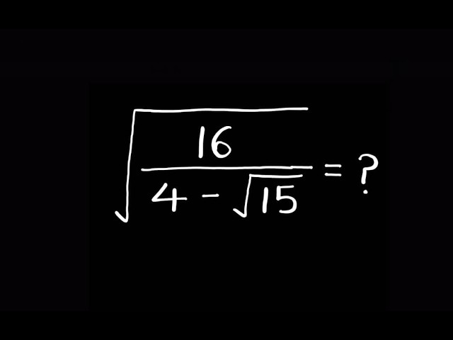 How To Solve This Math Olympiad Problem Without a Calculator - SAT Math Secret