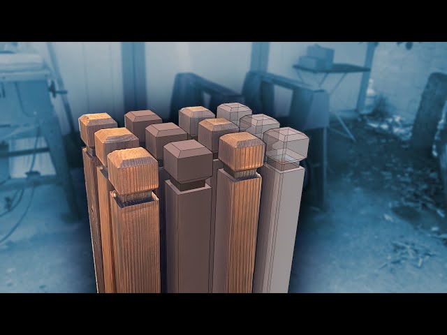 Make BEAUTIFUL Decorative Fence Posts from a 4x4!