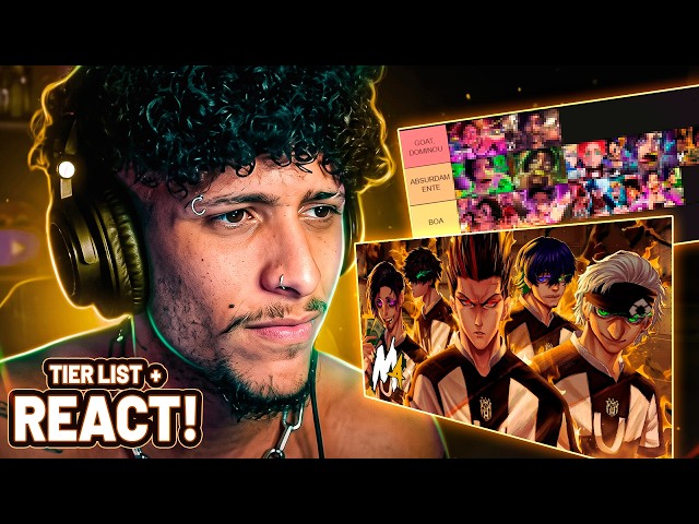 ANIRAP REAGE a UBERS (Blue Lock) do M4RKIM e TIERLIST dos RAPS do DON LORENZO!