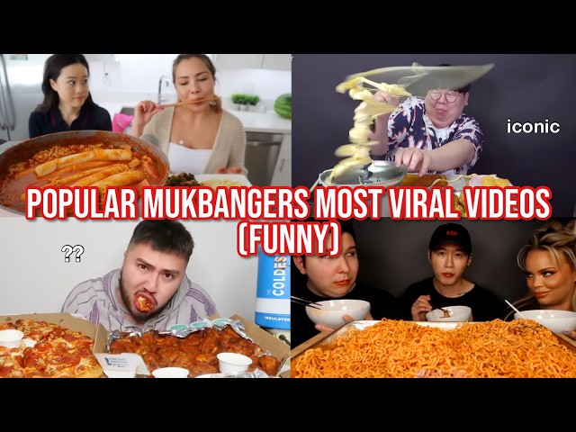 POPULAR mukbangers' most VIRAL videos (funny)